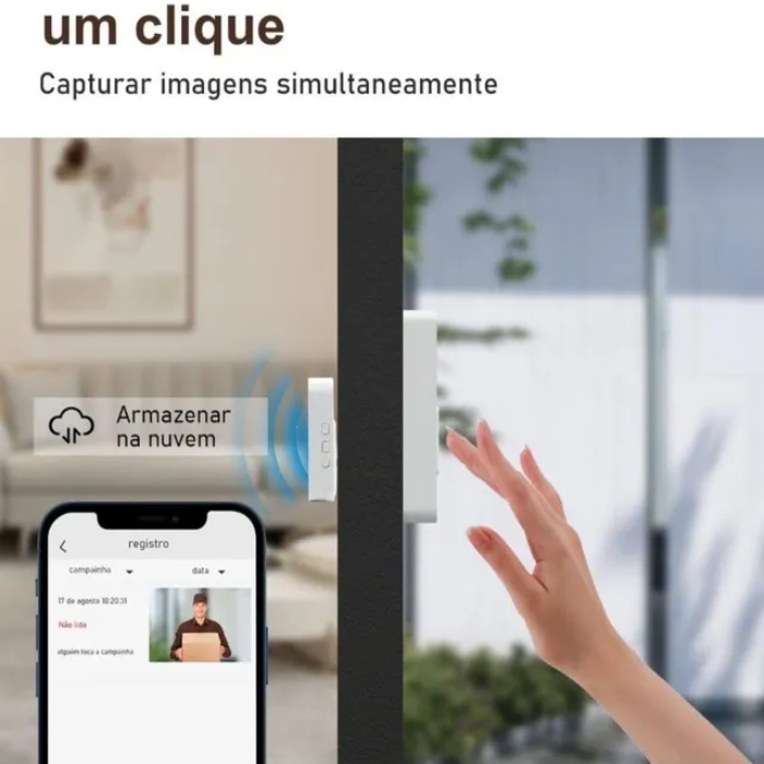 Campainha Inteligente com Câmera HD Smart Home |Alta Qualidade|