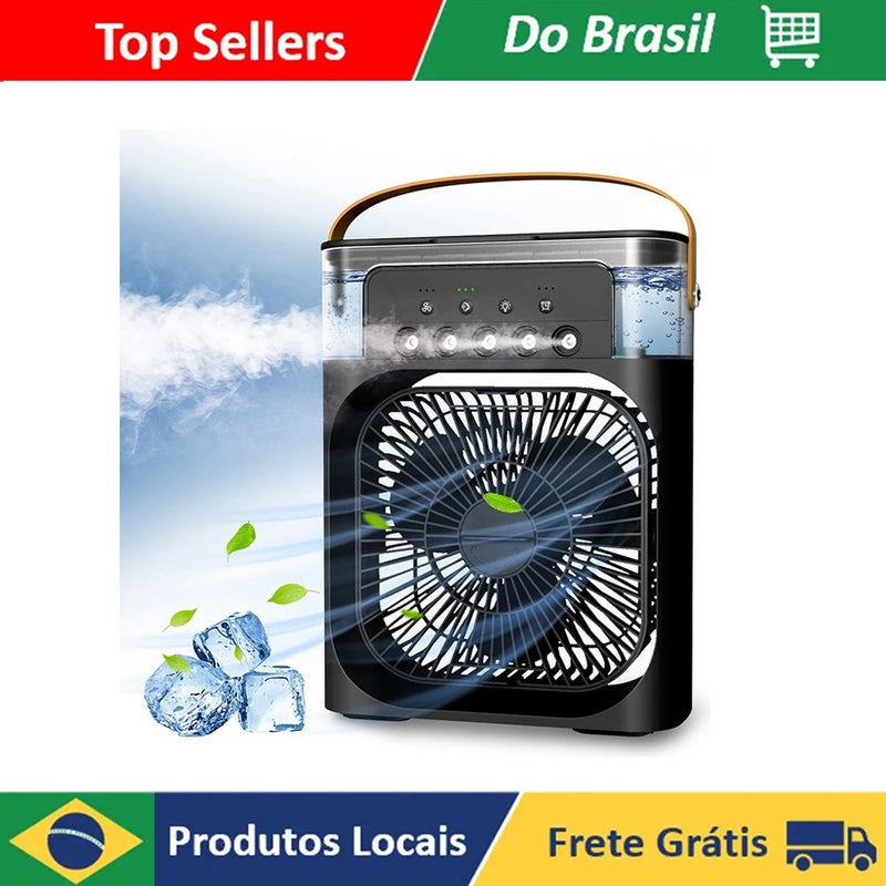 Mini ventilador refrigerador de ar com cinco furos Pequeno ar condicionado, umidificador portátil Pequeno ventilador de refrigeração Refrigeração