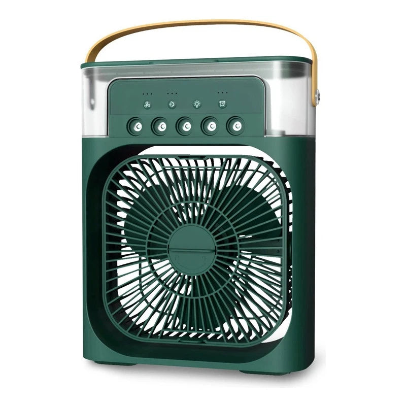 Mini ventilador refrigerador de ar com cinco furos Pequeno ar condicionado, umidificador portátil Pequeno ventilador de refrigeração Refrigeração